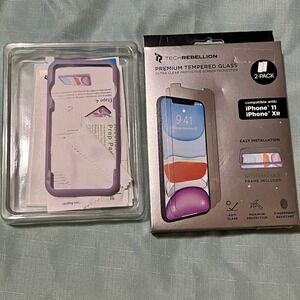 TECH REBELLION: 2 PACK PREMIUM TEMPERED GLASS Screen Protectors For iPhone XR/11